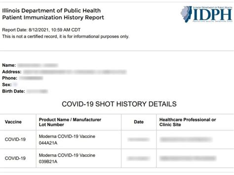 illinois smart vaccine card|IDPH Portal .